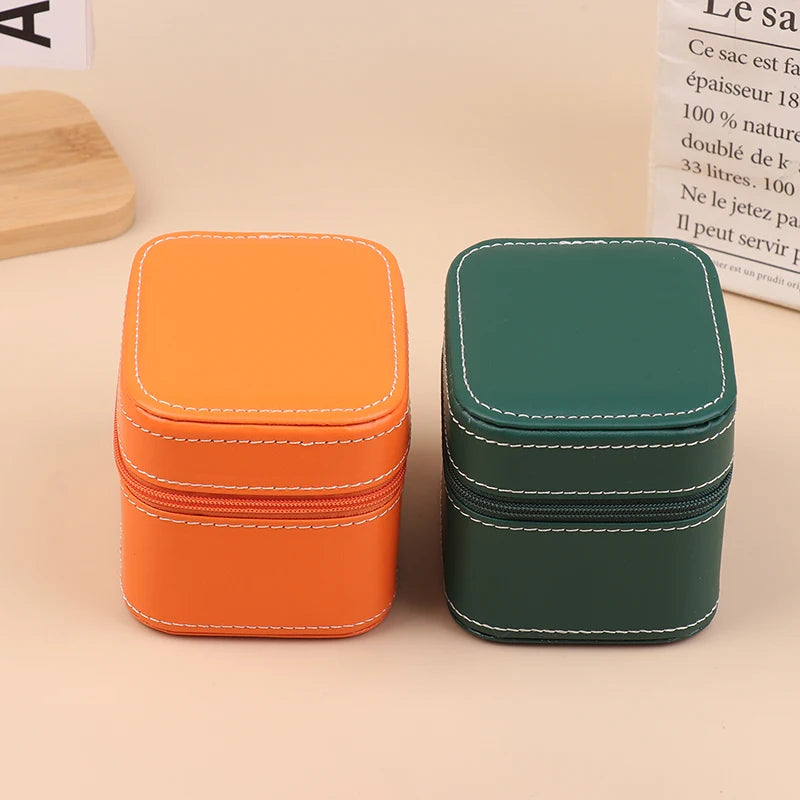 PU Leather Car Line Watch Box Business Pocket Portable Zipper Fashion Qme