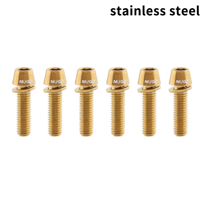 Mountain Bike Handle Screws M5x17mm Stem Bolts Road Bicycle Handlebar Qme A10