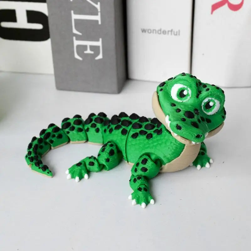 Small Animal Desktop Decor Children Funny Giftrealistic Crocodile Toy Qme