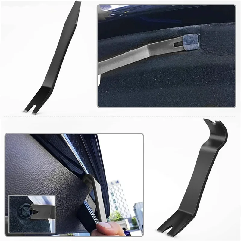 A02F-Auto Trim Removal Tool Kit For Car Audio Dash Panel Window Molding Fastener Remover Tool Kit Qme
