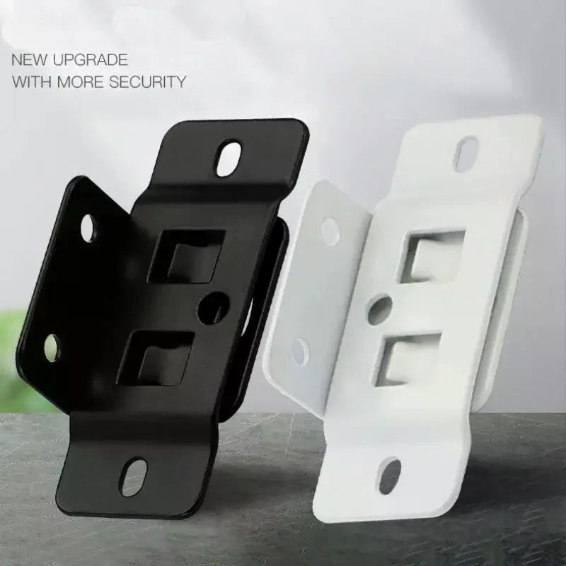 4Pcs Home Renovation DIY Tool Accessories Fixed Fastener 2-In-1 Insert Furniture Laminate L-Shaped 90 Degree Connector Qme