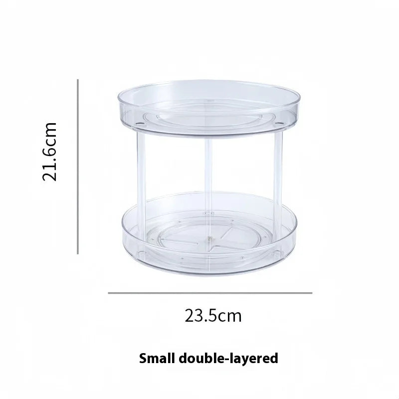 Kitchen Storage Rack Multi-layer Turntable Cosmetic Office Desktop Qme B