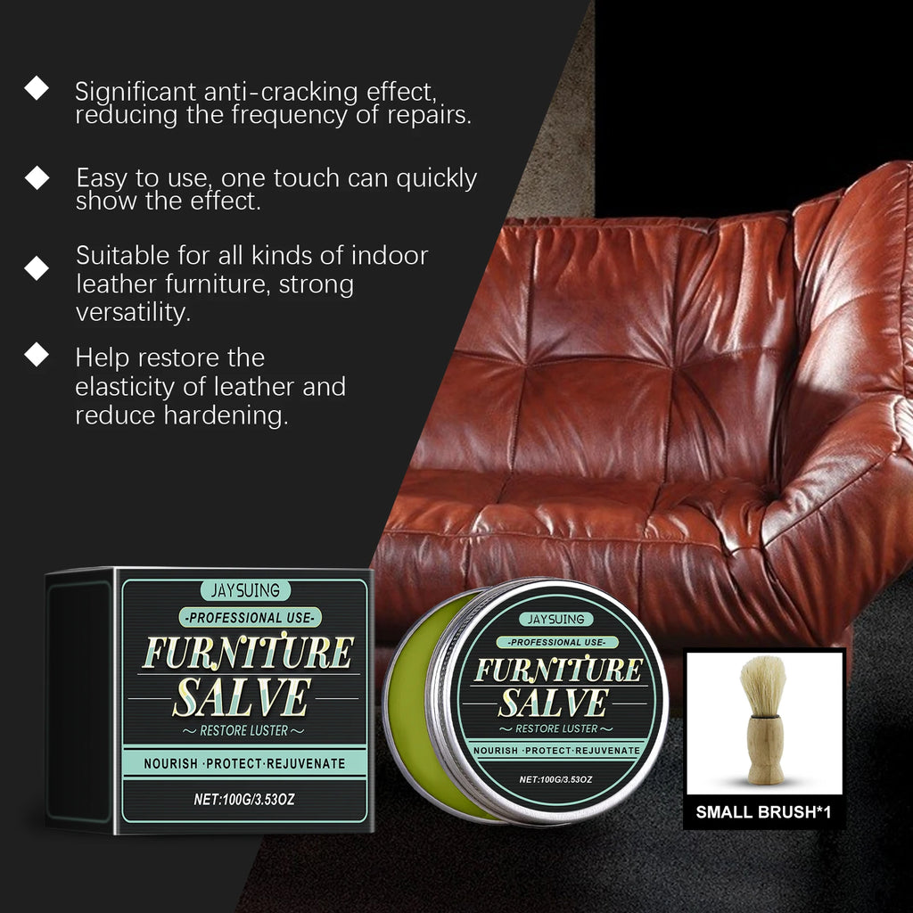Leather Furniture Care Ointment Deeply Nourishing Leather Fiber Restoring Softness Remove Scratches High-End Leather Maintenance Qme