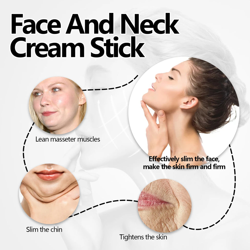 Turmeric Face & Neck Cream Stick Lift & Tighten Skin Lighten Neck Lines Smoothing Brightening Moisturizing Beauty Neck Care Crea Qme