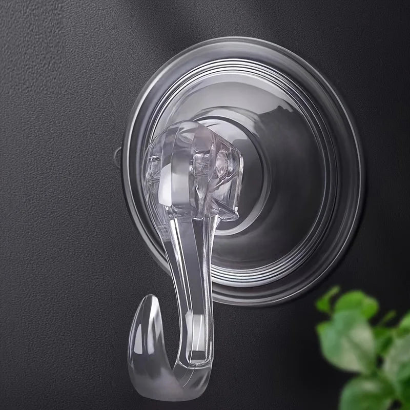 A hole free waterproof bathroom kitchen suction cup hook Qme Clear