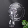 A hole free waterproof bathroom kitchen suction cup hook Qme Clear