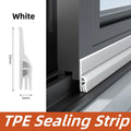 4/2M Window Soundproof Sealing Strip TPE Sliding Window Frame Edge Windproof Strip Door Sealing Gap Filled with Waterproof Strip Qme White 2m