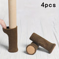 4 sets of silent, wear-resistant, anti slip table and chair furniture foot covers Qme Brown