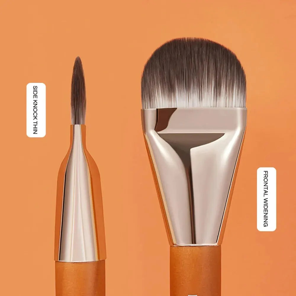 Flat Head Makeup Brush GECOMO Foundation Quickly Apply Qme