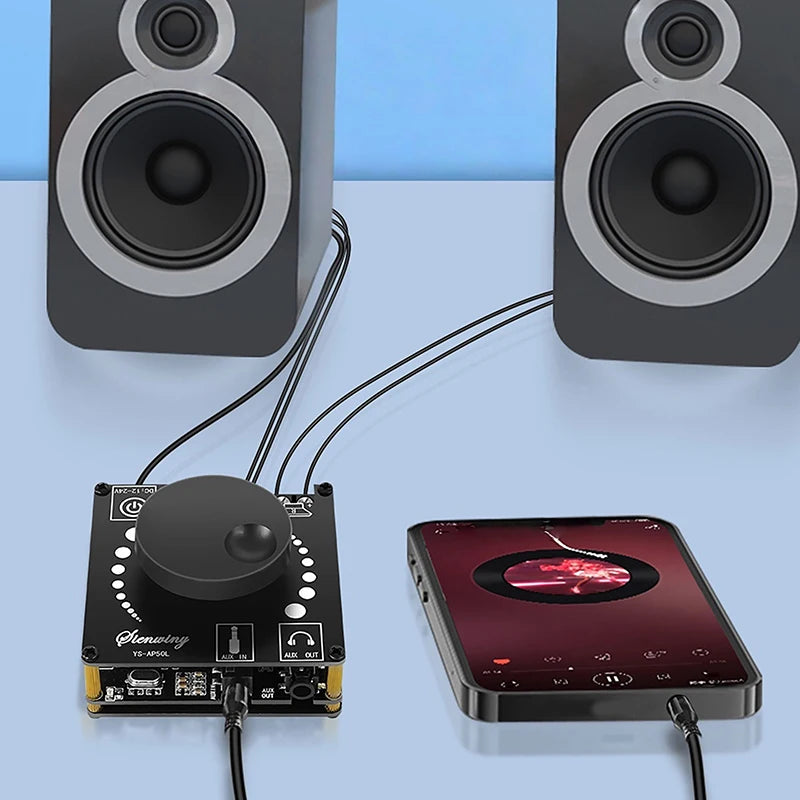 Stereo AUX USB APP DC12V-24V YS-AP50L Bluetooth-compatible 5 0 Qme Default Title