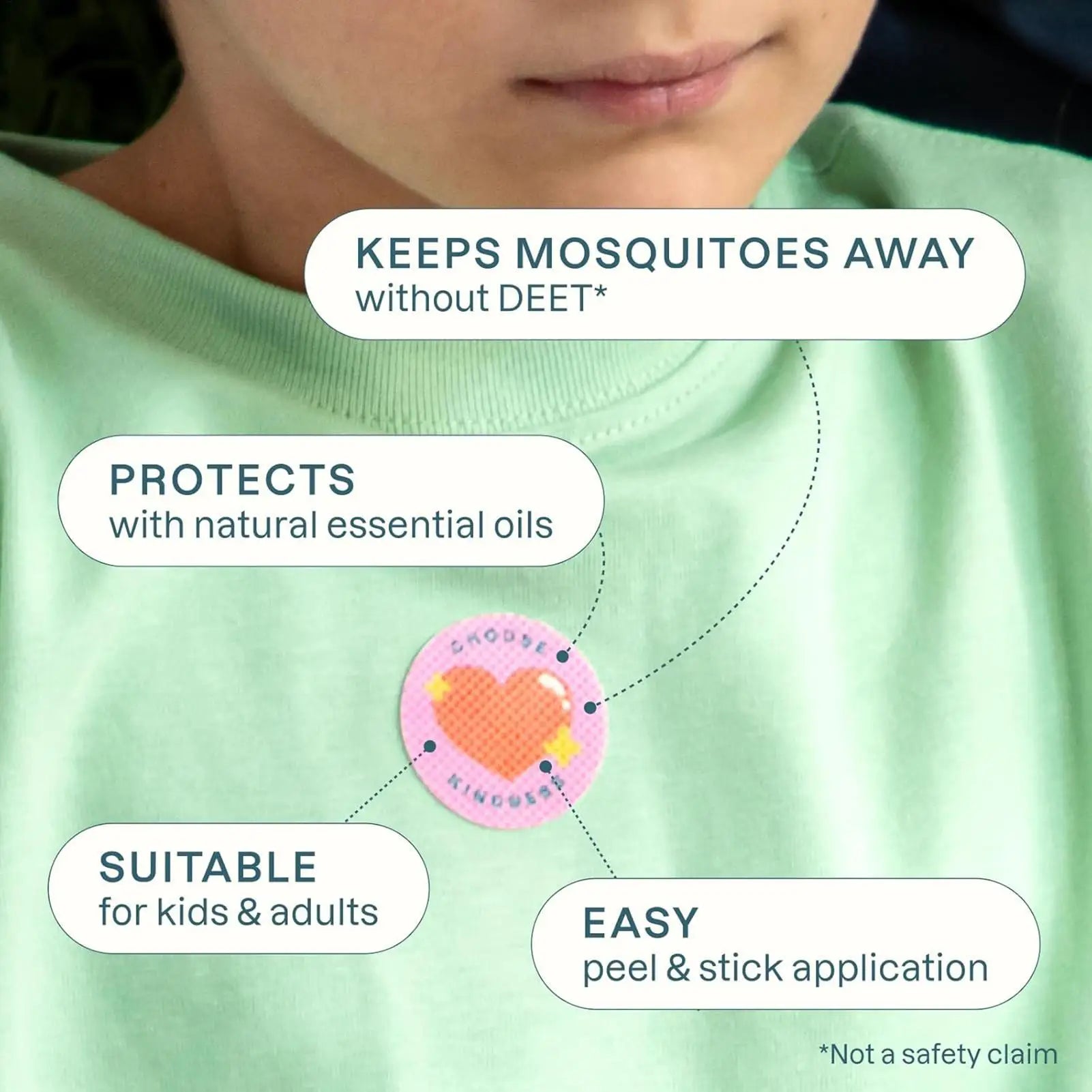 Gnat Patch 72 Piece Animal Pattern Natural Plant Oil Patches Gnat Sticker Sheets for Adults Kids Family Students Home Outdoor Qme