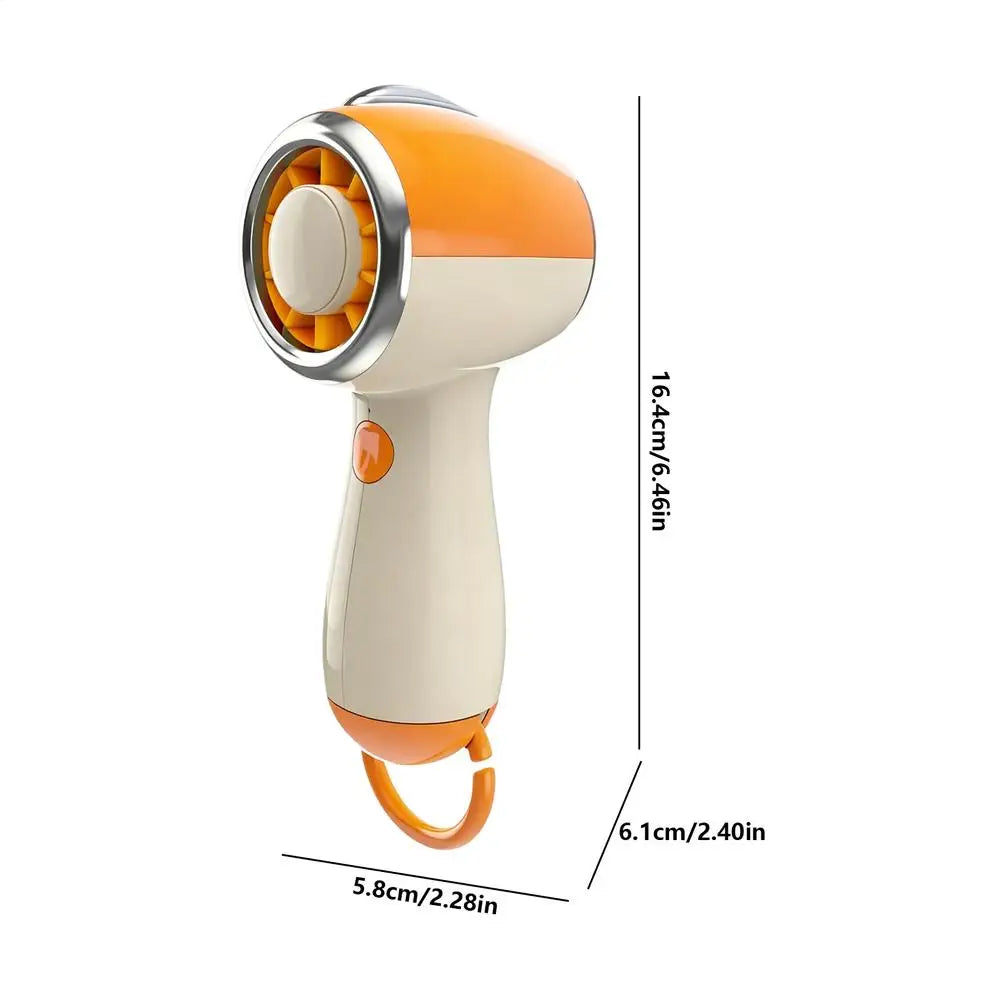 Hand Held Fan Cooling Powerful Portable Rechargeable Tool Handheld Personal Fan for Office Bedroom Classroom Beach Camping Qme China Mainland Orange