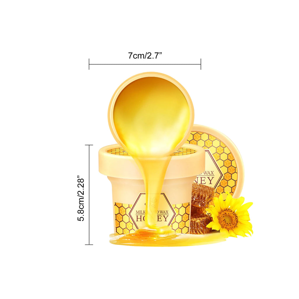 Milk Honey Hand Wax Brightening Moisturizing Repair Exfoliating Peel Off Mask Dead Skin Removal for Soft Smooth Hands Care Qme