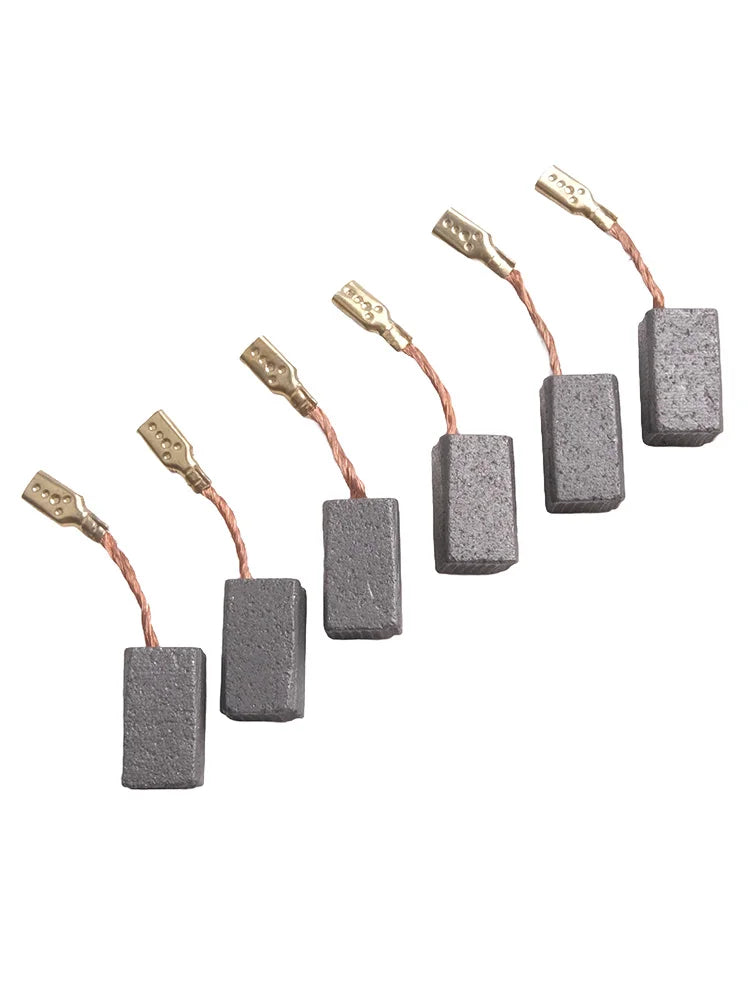 6pcs Carbon Brushes For Bosch 6.5x8x13mm GWS 7-100 GWS 7-115 E GWS 7-125 GOP250CE Carbon Brush Replacement Power Tools Qme Default Title