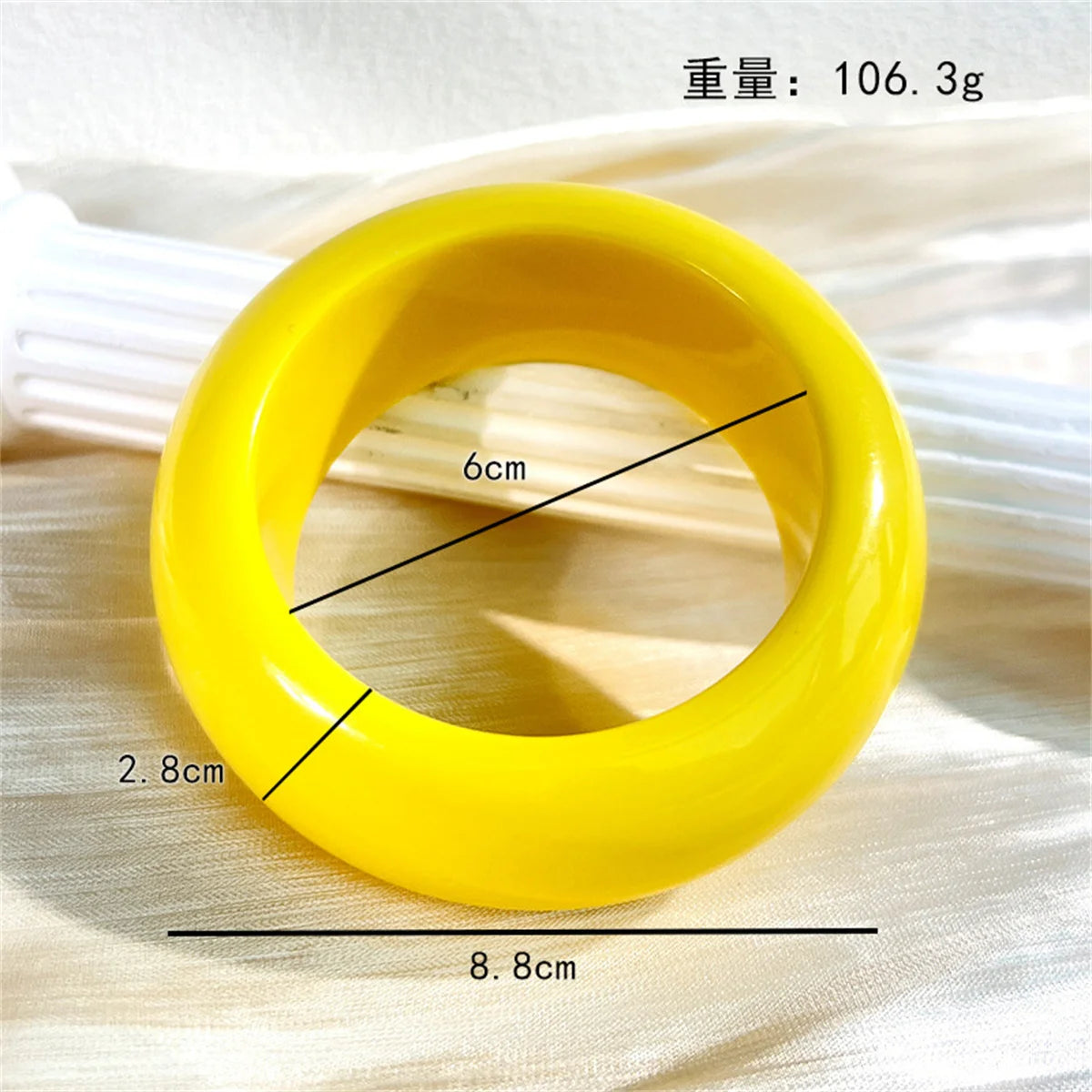 Twisted Shaped Irregular Fashion Resin Bracelet for Women Girl Summer Vacation Bangle Hip Hop Y2K Ins Style Bangle Female Qme 04