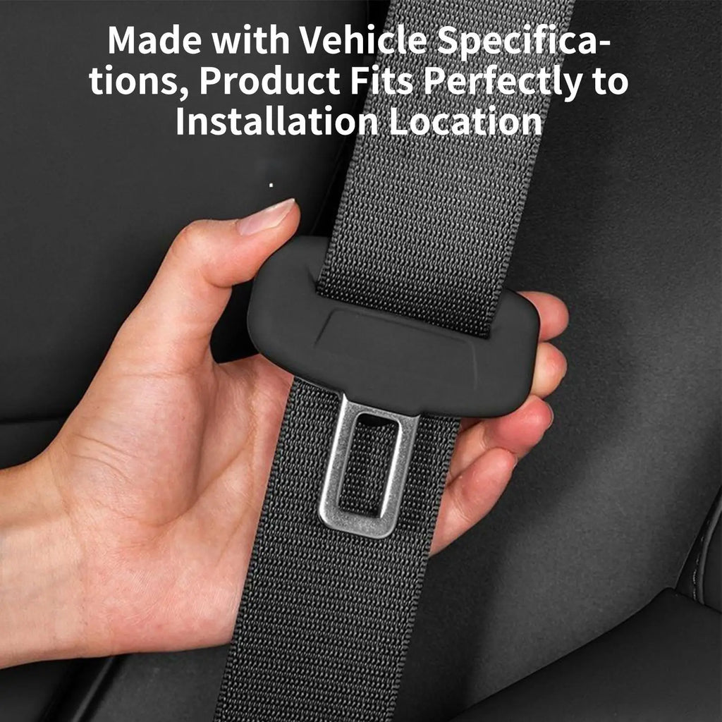 Seatbelt Clip Insert Seatbelt Silicone Locks Guard Auto Seat Strap Buckle Protector For Sedan SUV RV Truck Workshop Automotive Qme