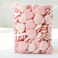 10 20 Heart-shaped Finger Powder Puff Latex-free Makeup Tool Air Qme 20PcS