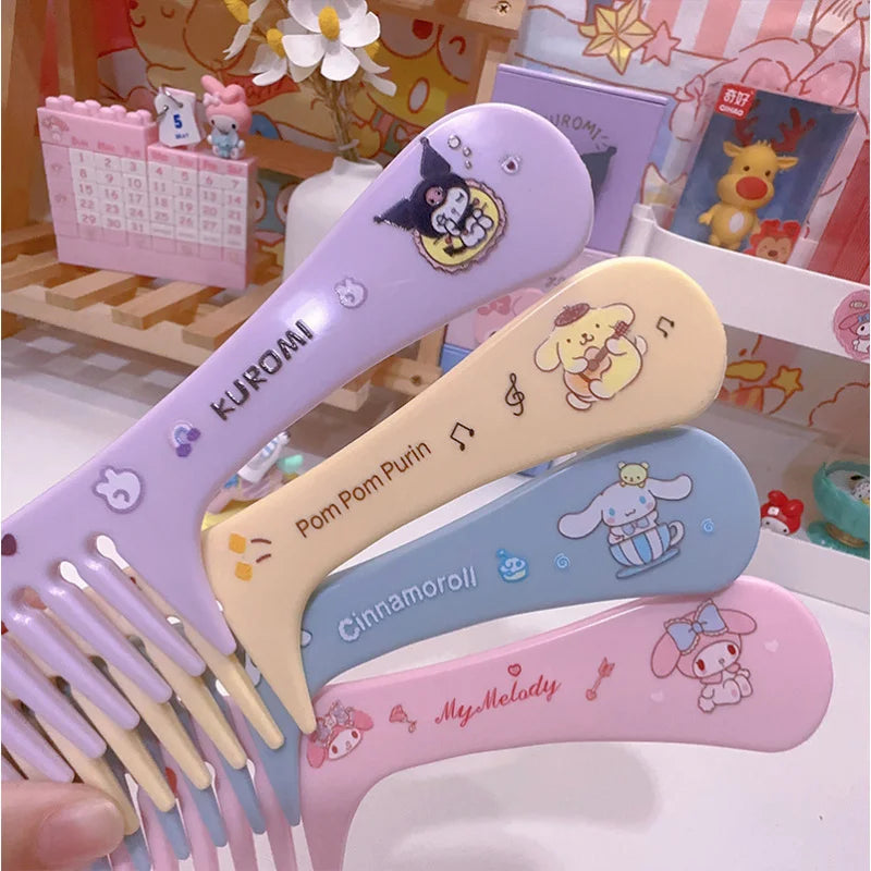 Kuro Mi Cartoon Wide-tooth Comb Household Plastic Long Straight Hair Qme