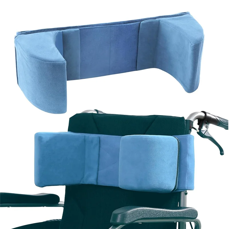 A02F-Lateral Support Cushion Adjustable Side Panels For Wheelchair Stabilizer For Wheelchairs Qme Blue