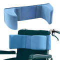 A02F-Lateral Support Cushion Adjustable Side Panels For Wheelchair Stabilizer For Wheelchairs Qme Blue