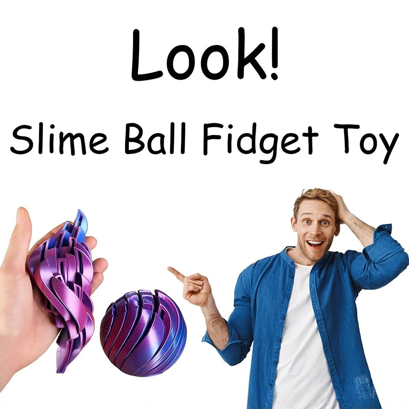 Gear Liquid Flow Ball Rotating Design Relief Toys Offic Slime Fidget Qme