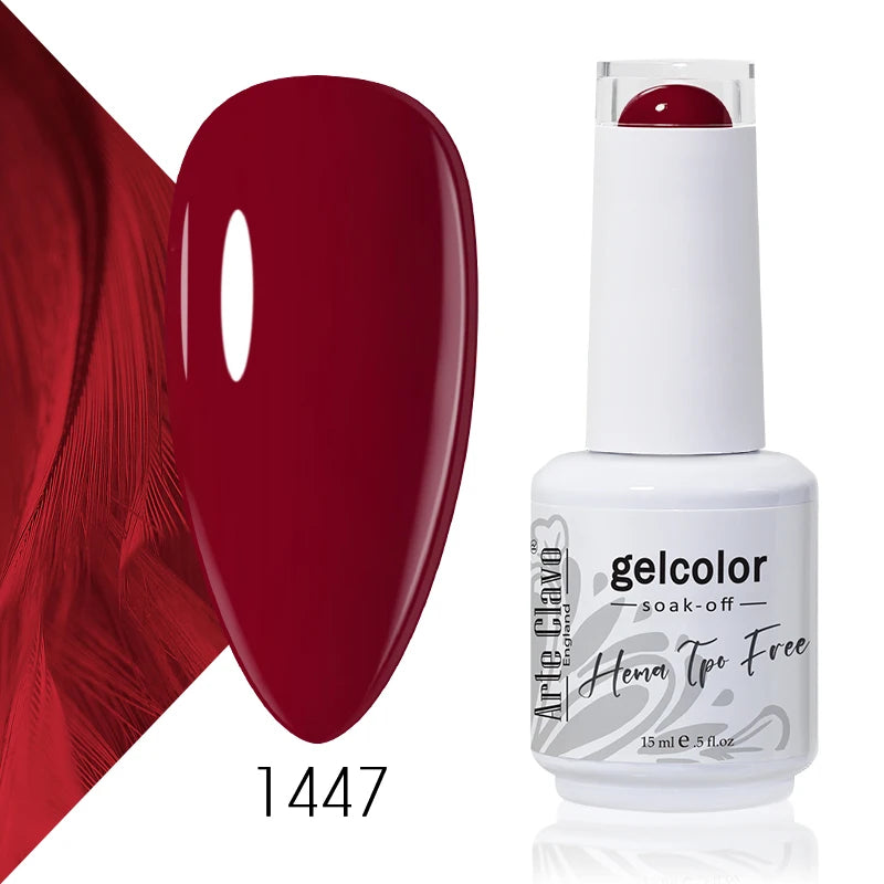 Arte Clavo Colourful Gel Nail Polish Art Varnishes Macaron Semi