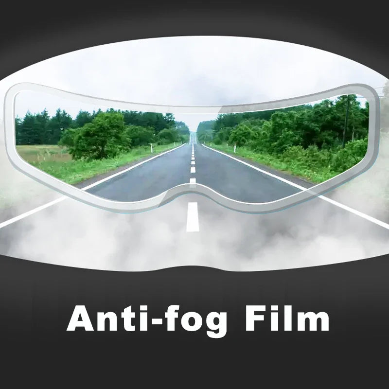 Universal Motorcycle Helmet Rainproof Film Safety Driving Durable Nano Coating Sticker Anti-Fog Film Moto Helmets Accessories Qme
