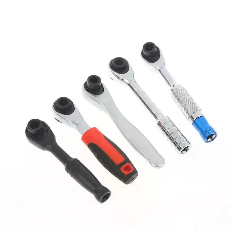 72-tooth Anticorrosion Bidirectional Wrench 1/4 Inch Mini Ratchet Wrench Magnetic Reversible Ratchet Wrench Household Tool Qme