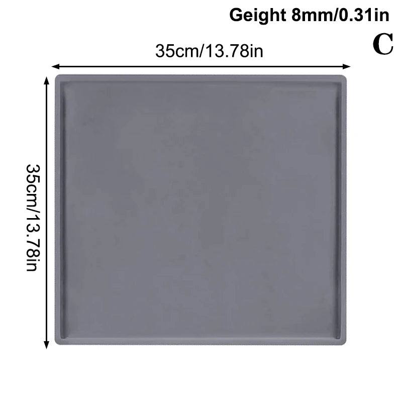 Multifunctional Silicone Cake Roll Mat Non-stick Bakeware Tray Pan Qme C Gray
