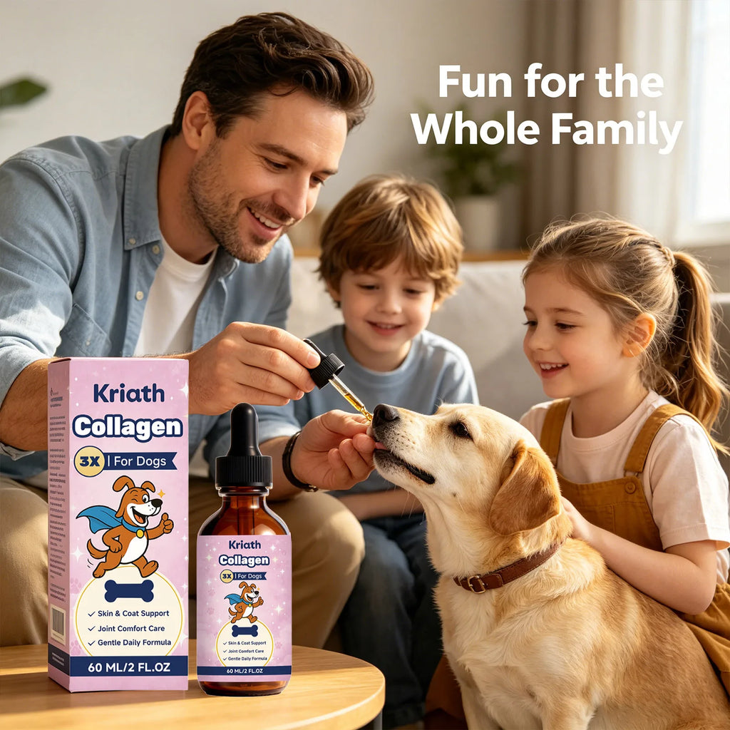 Dog Collagen Liquid Drops Enhance Joint Flexibility Strengthen Bone Improve Skin Condition Gentle Pet Daily Nutrients Supplement Qme