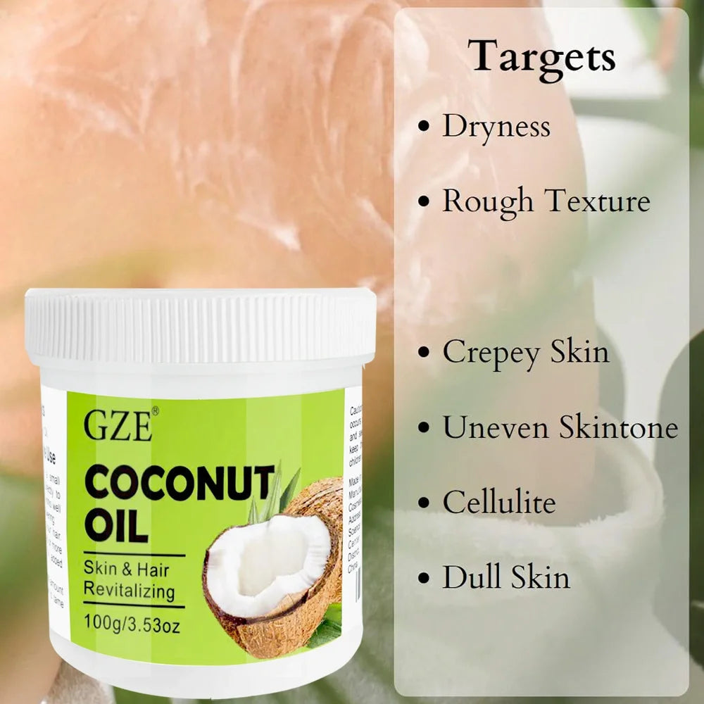 GZE Coconut Oil Cold Pressed Virginl Fractionated For Skin And Hair Care Nail Massage Oil Cocos Nucifera Oil Carrier Oi Qme