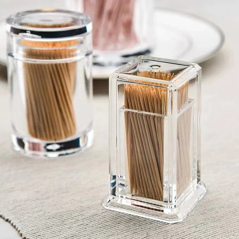 Living Home Room Storage Box Toothpick Thickened Acrylic Transparent Qme