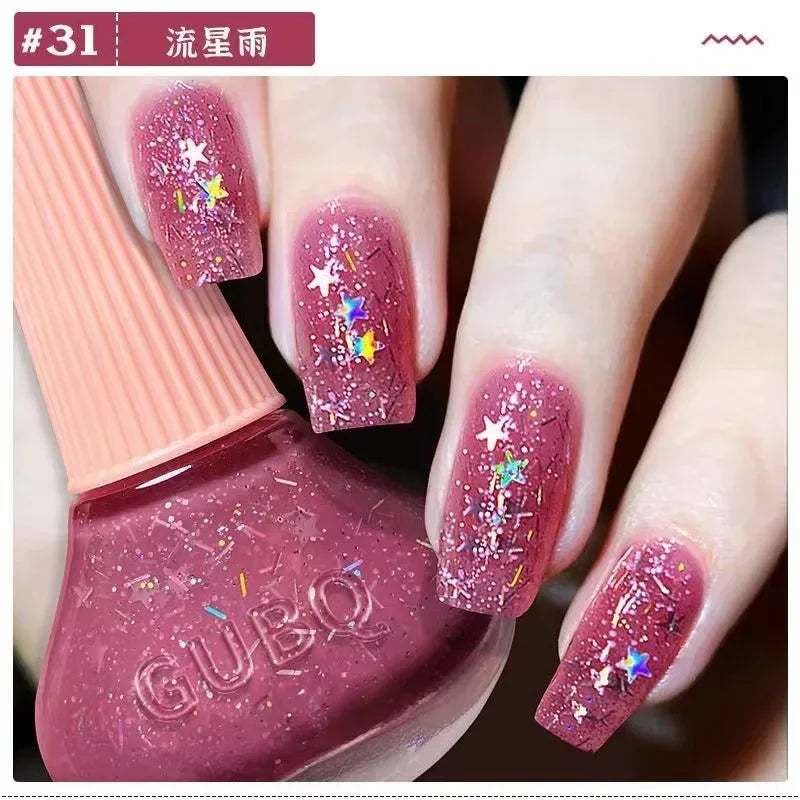 45 Colors Nail Polish Oil-based Nails No-bake Quick Dry Non-tear