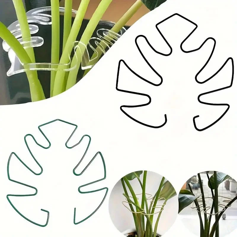 Indoor Outdoor Stem Upright Support Ring Monstera Leaf Anti-fall Plant Shaping Wire Holder For Plant Potted Growth Styling Tool Qme