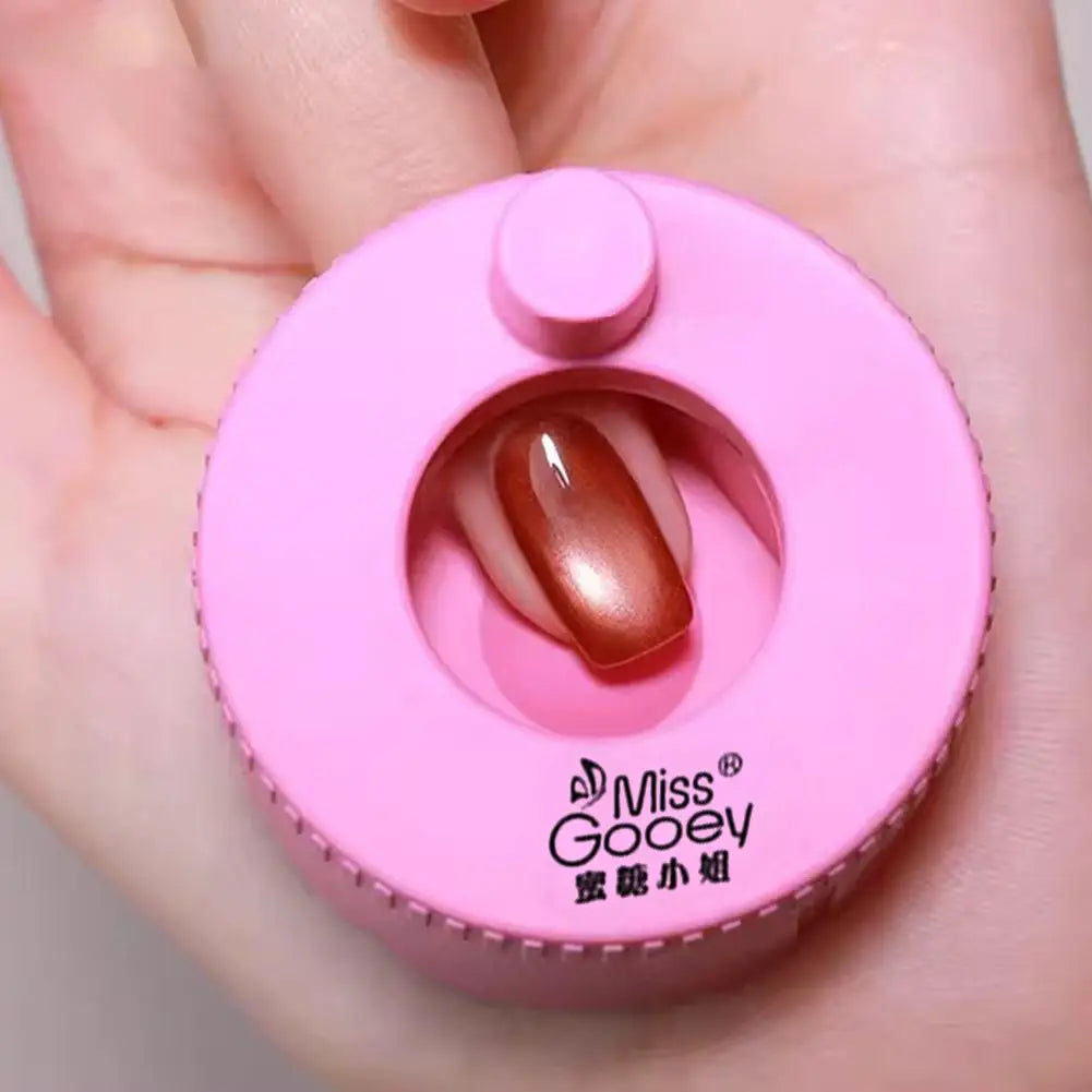 Rotating Cat Eye Magnet Nails Automatic Glass Bead Nail Spinner Qme