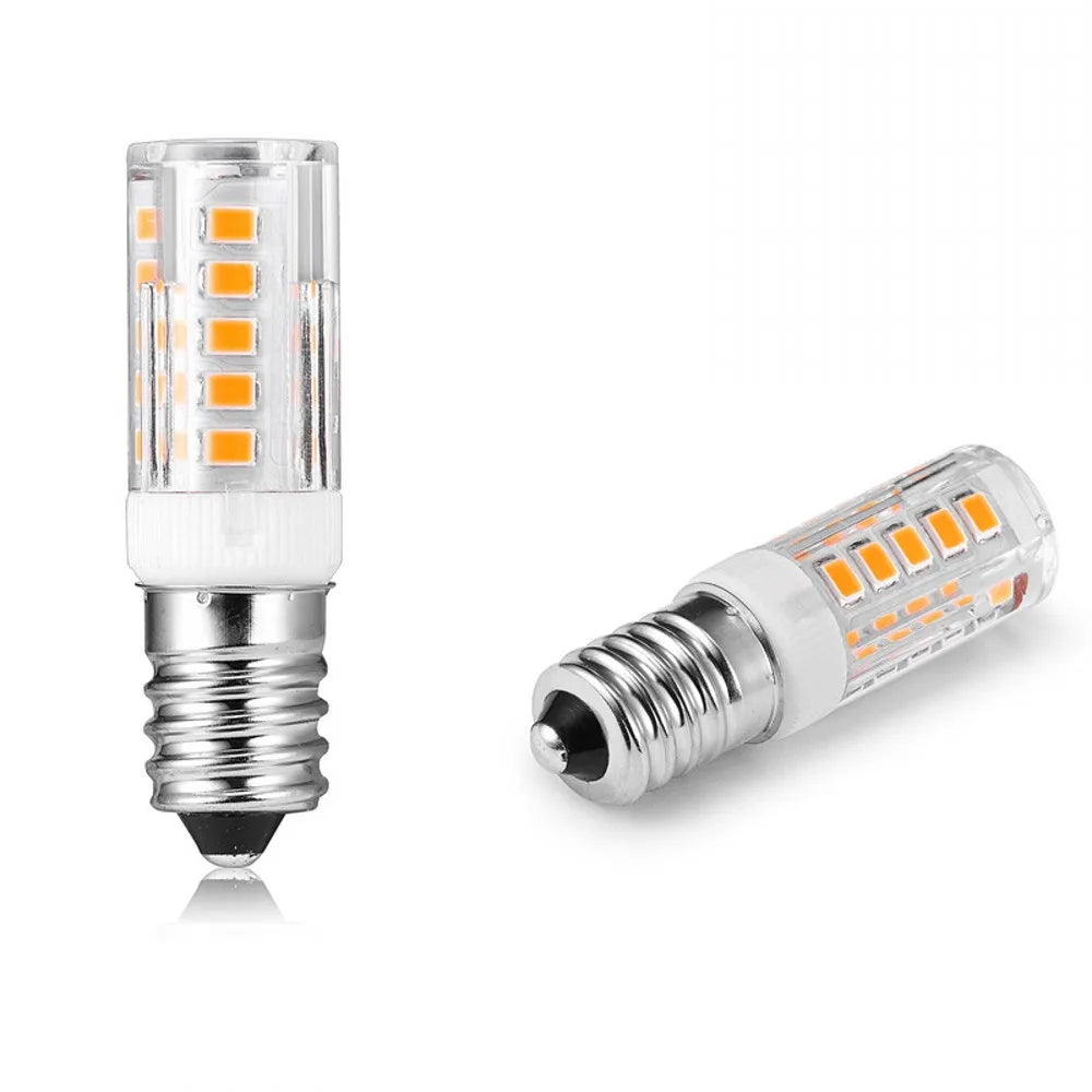 10Pcs E14 LED Lamp AC 220V 5W Ceramic SMD2835 LED Bulb Warm/Cool White LED Spotlight replace Halogen E14 LED light wholesale Qme