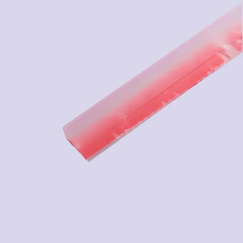 1pc Self-Adhesive Bathroom Waterproof Strip - Leak-Proof, Shower & Toilet Countertop Sealant, Floor Insulation Barrier Qme Transparent 2m