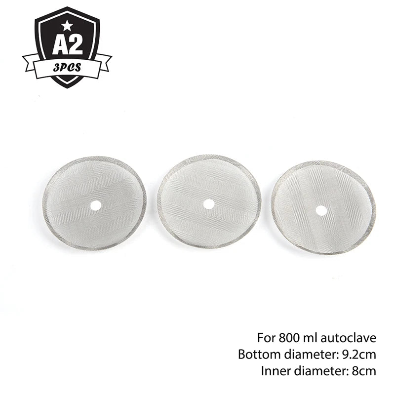 3Pcs Reusable Stainless Steel French Press Coffee Maker Detachable Mesh Filter Qme A2