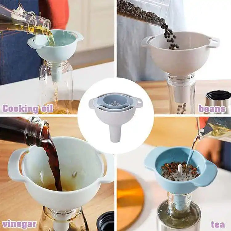 Plastic Funnel Household Multifunctional Oil Leakage Kitchen Wine Qme
