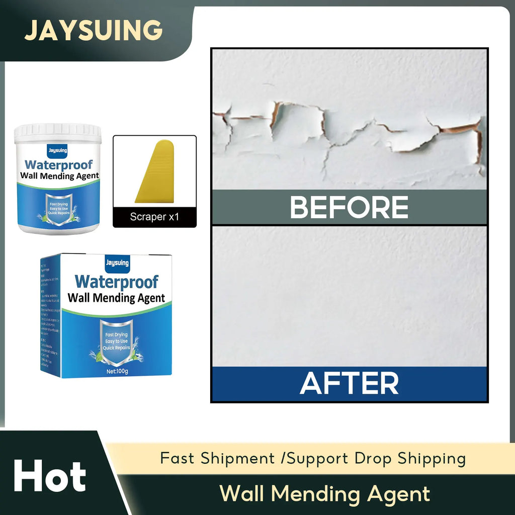 Wall Mending Agent Waterproof Wall Repair Paint Crack Mildew Remover Anti-Leaking Sealant Quick-Drying Restore Wall Repair Paste Qme