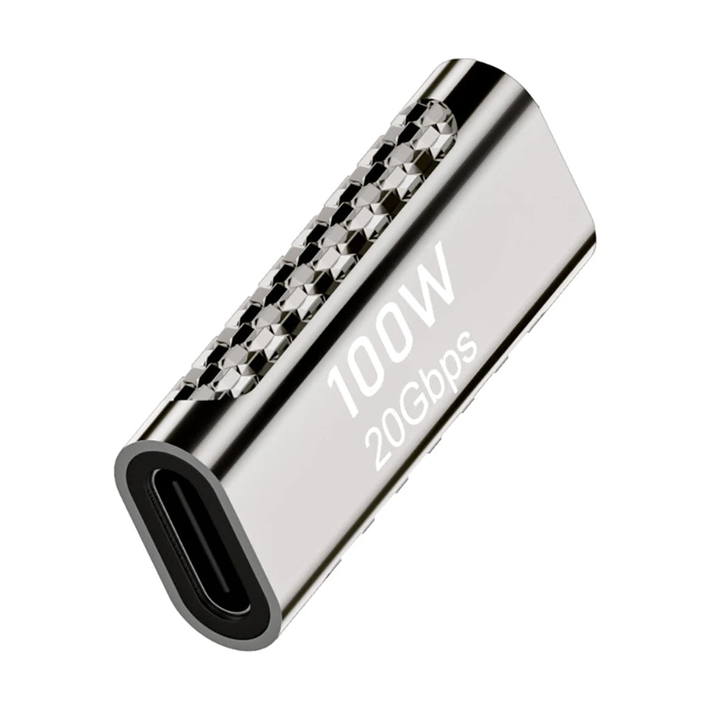 Type C to USB C 100W 20Gbps OTG Adapter 90 Degree Fast Charge Converter PD Male To Female Data Transfer for Laptop Phone Tablets Qme Type 4 ZT