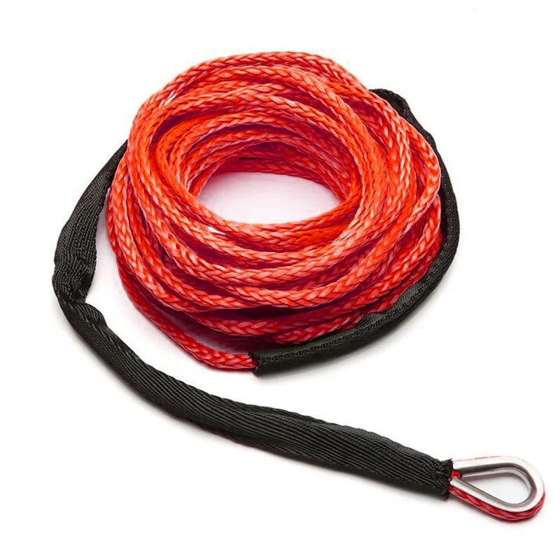 13500lbs Car Outdoor Accessories Truck Boat Emergency Replacement Synthetic Winch Rope 26mx8mm 12 Strand String Cable ATV UTV Qme