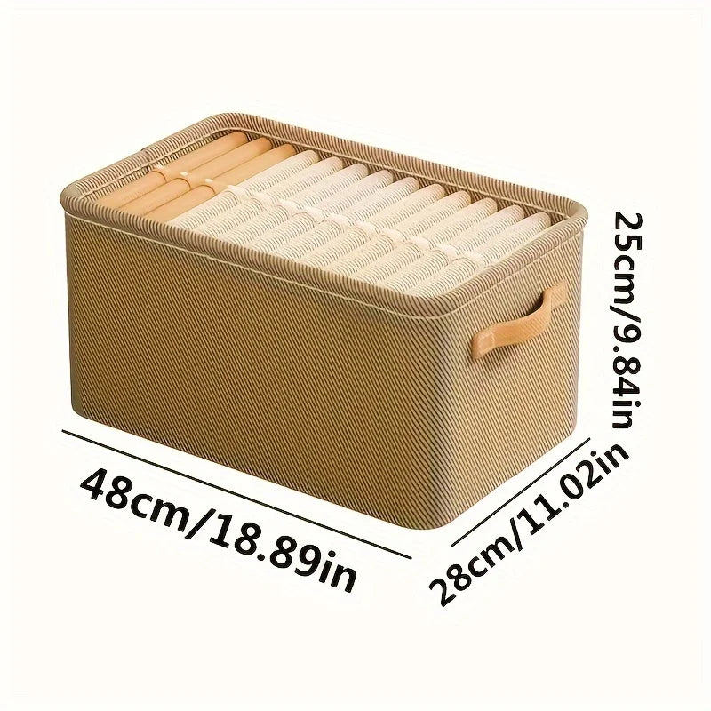 1 Home Bedroom Wardrobe Clothes Pants Foldable Drawer Storage Basket Qme