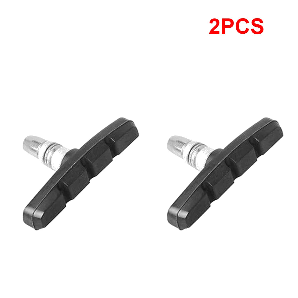 1-5PCS Durable Bicycle Silent Brake Pads V Brake Holder Rubber Blocks for Long-Lasting Performance Cycling Accessories Qme 2 PCS