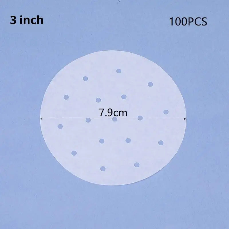 100 Disposable Steaming Paper Baking Silicone Oil Non-stick Steam Qme S 100PCS