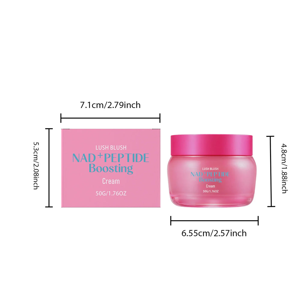 NAD+ Peptide Boosting Cream Anti-Wrinkle Firming Lifting Hydrating & Repairing Face Cream for Sagging Skin Daily Skincare Qme 50g Boxed