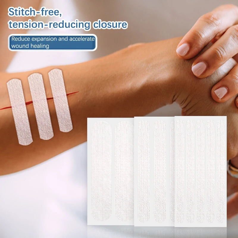 Sterile 2 3 5 Strip Adhesive Surgical Tape Wound Closure Breathable Qme