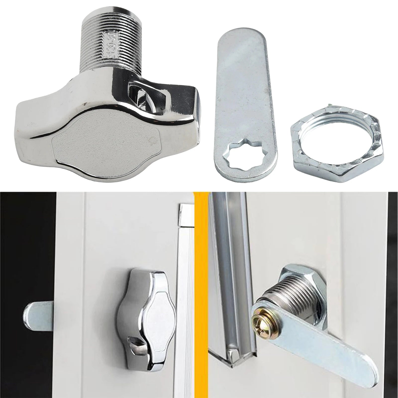 Cabinet Door Padlock Cabinet Cam Lock Keyless Mechanical Door Lock Signage Box Door Padlock 16/20/25/30mm Qme