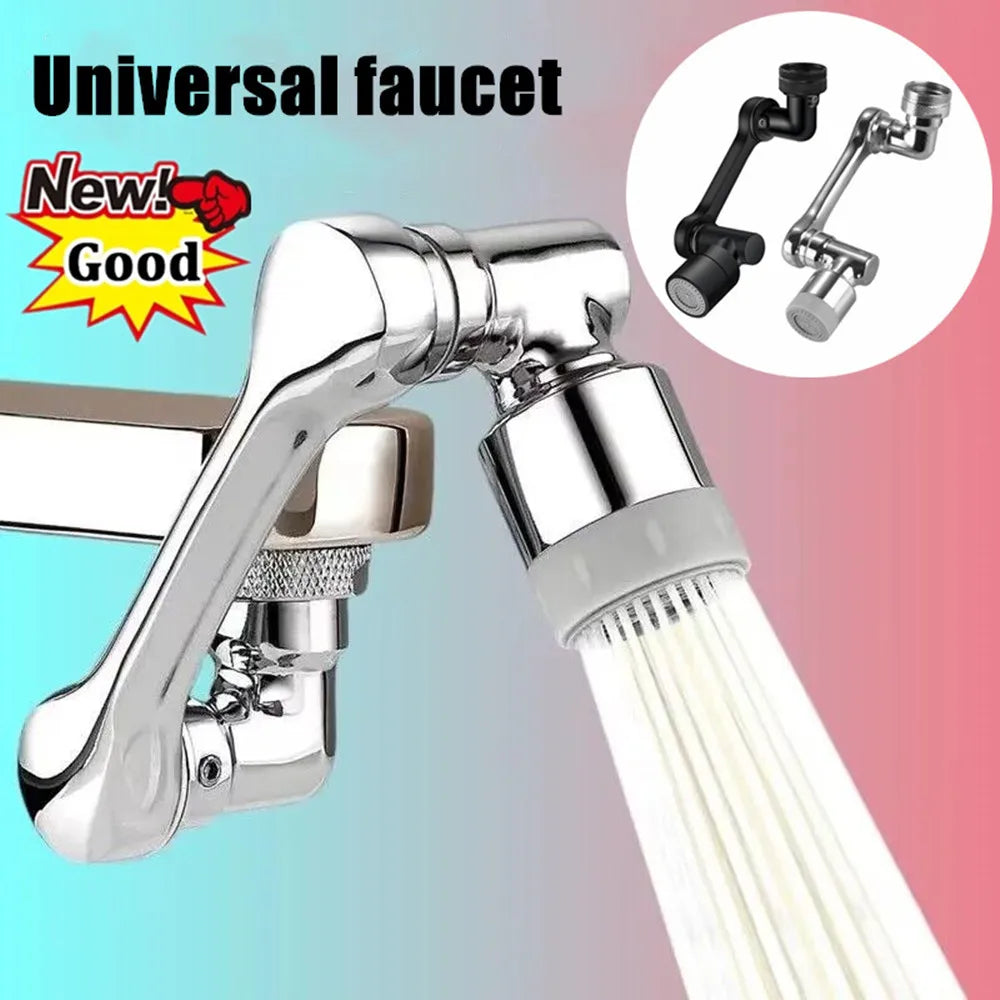 New 1080° Universal Rotation Faucet Sprayer Head For Washbasin Faucet Extender Splash Bubbler Nozzle Kitchen Tap 22/24mm Adaptor Qme