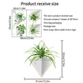 3D Vinyl Bonsai Wall Stickers Tropical Green Plant Rose Tulip Qme MS8394-NH(30x55cm)